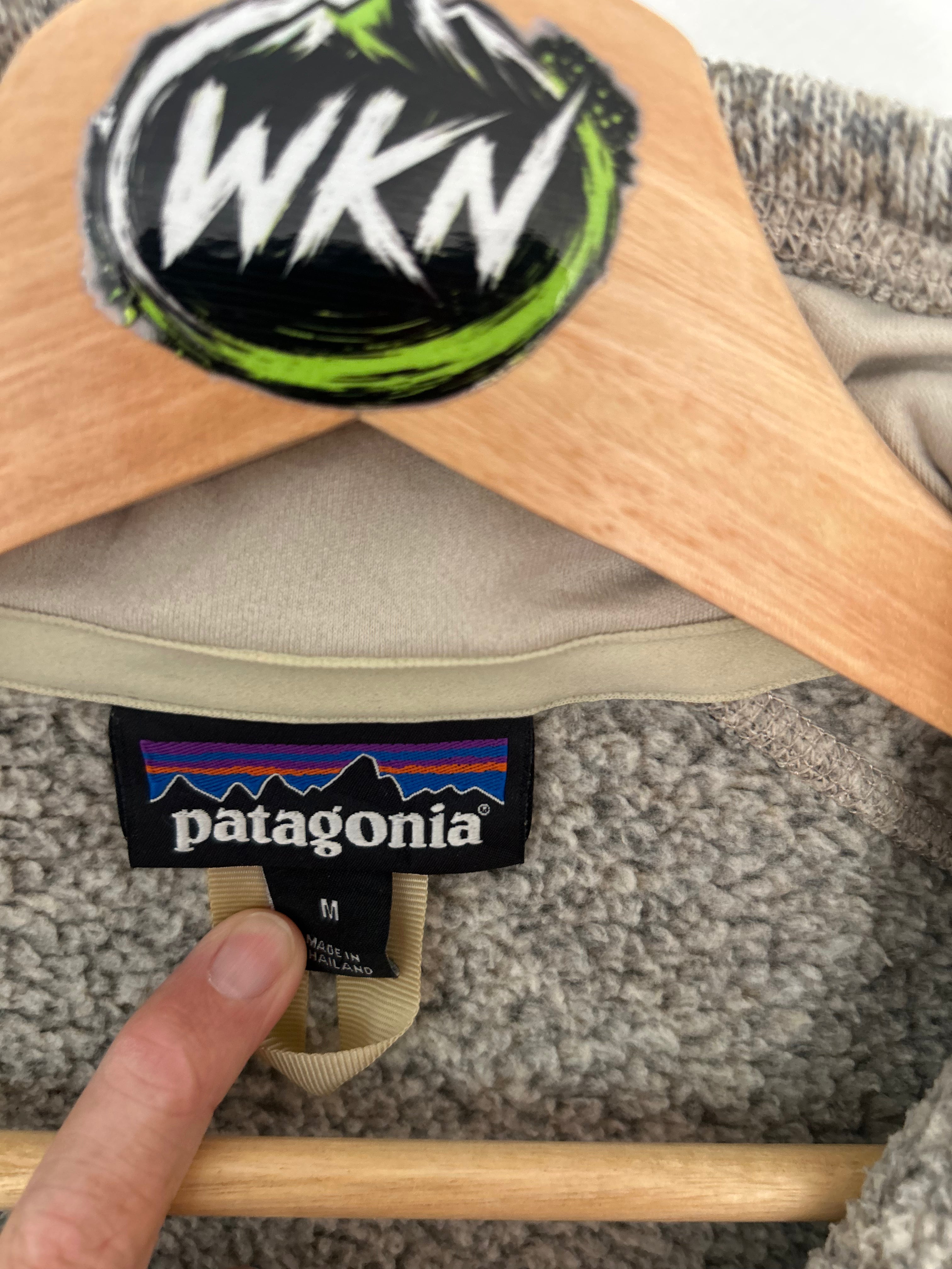 PATAGONIA BETTER SWEATER 1/4 ZIP FLEECE – OATMEAL / GREY – M-Womens