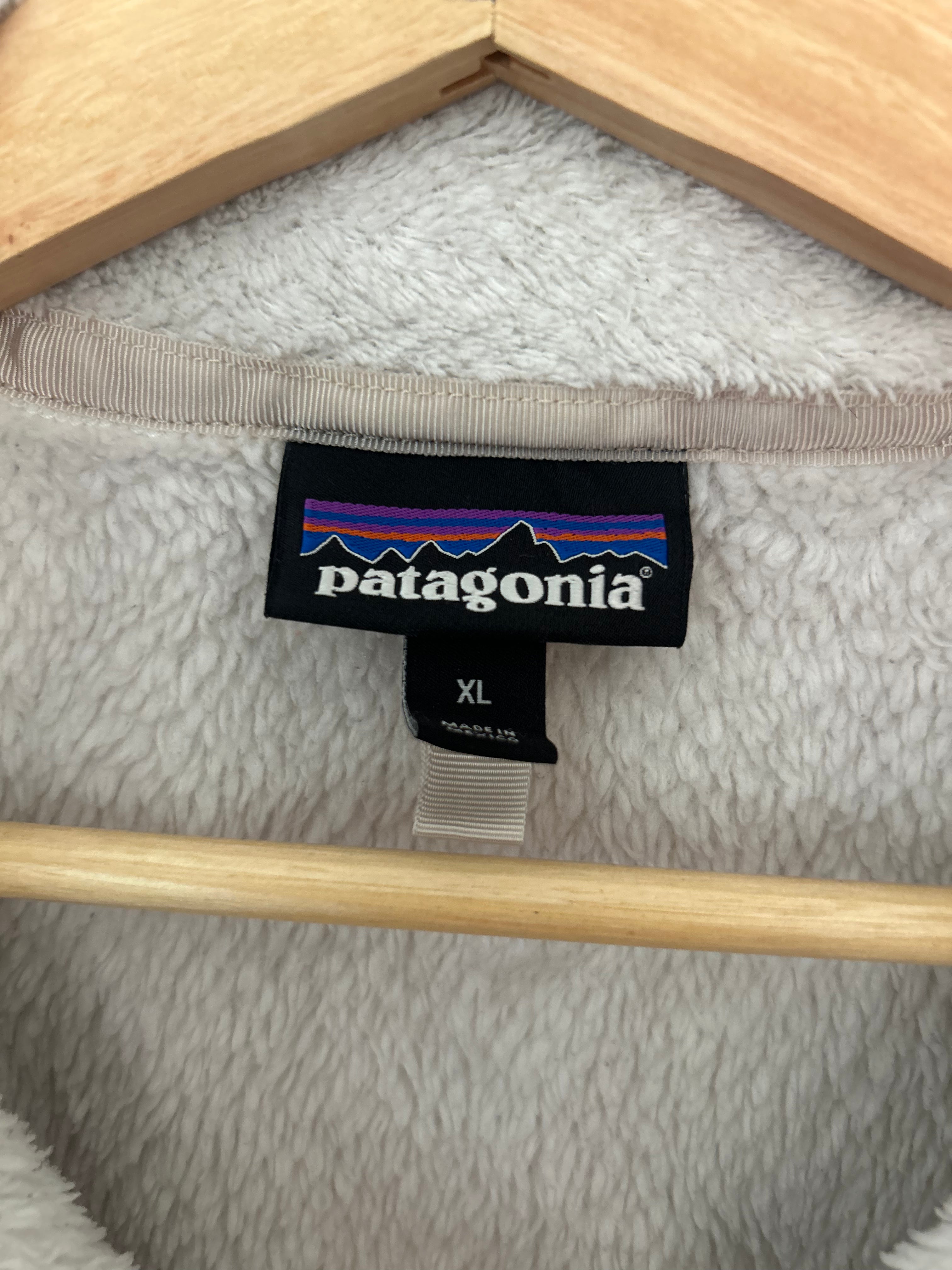 Patagonia Re-Tool Snap-T Fleece – Light Grey / Oatmeal – XL- Women's