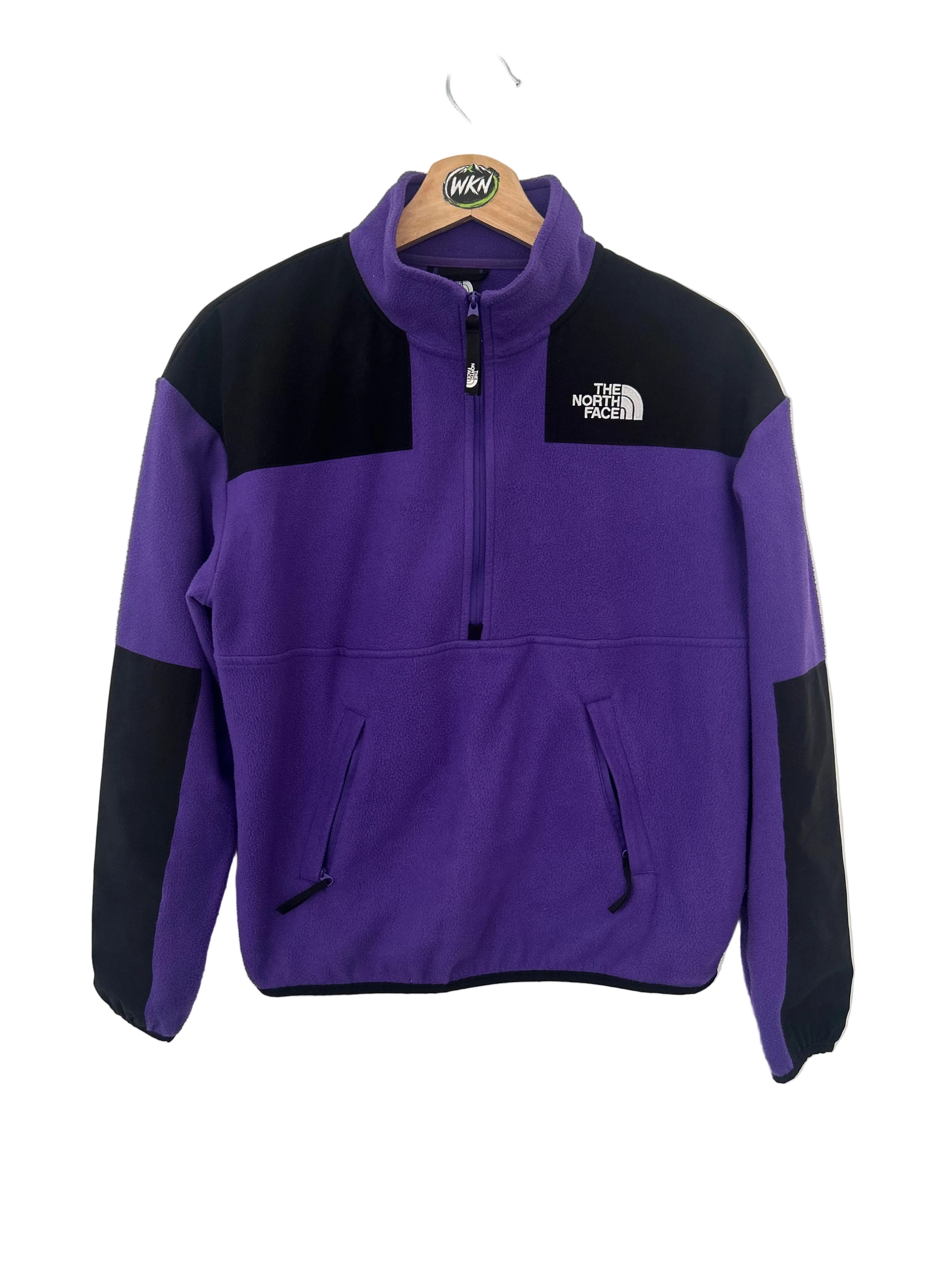 THE NORTH FACE WOMEN’S DENALI ½ ZIP FLEECE – PURPLE / BLACK – SIZE S
