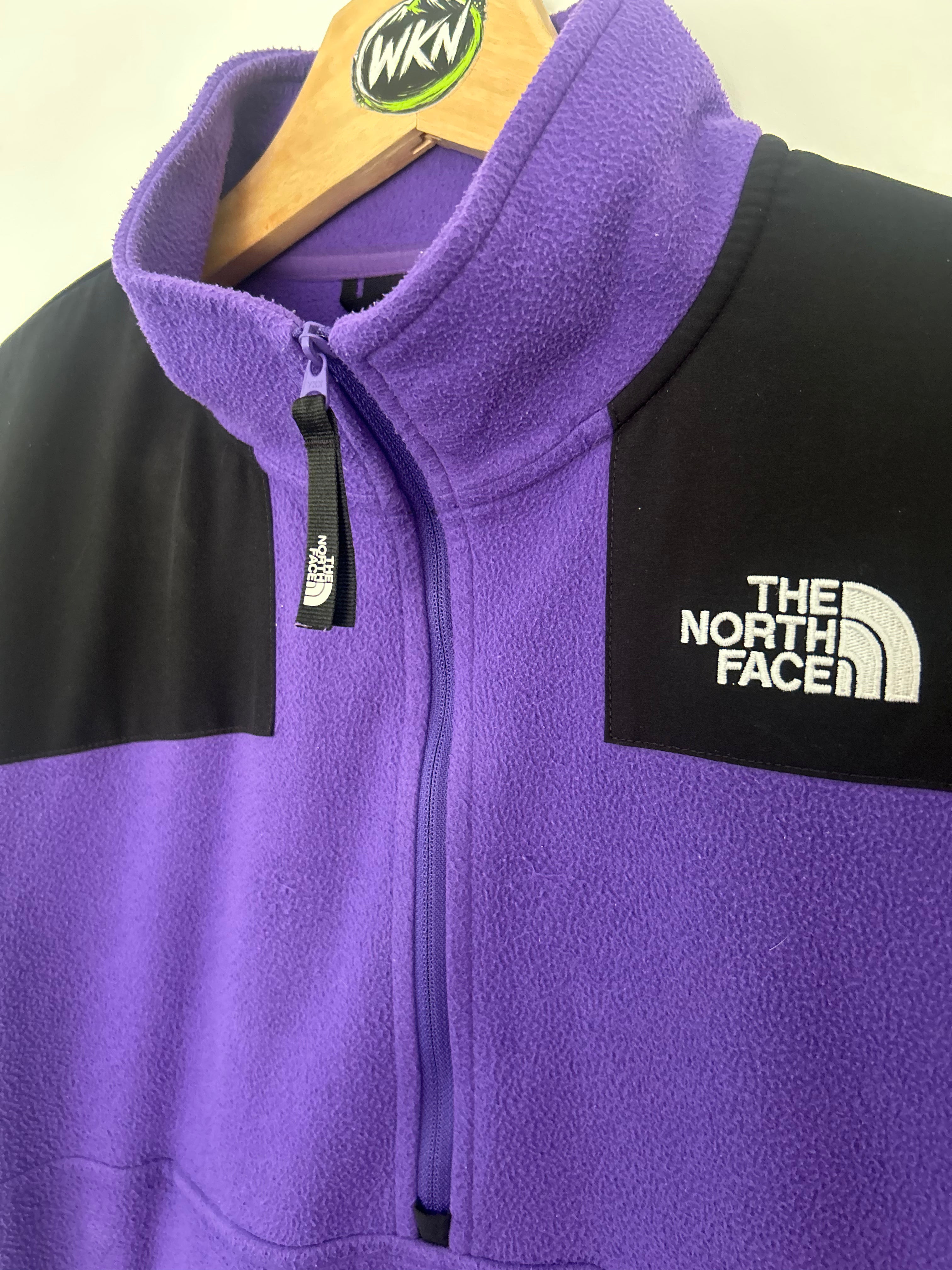 THE NORTH FACE WOMEN’S DENALI ½ ZIP FLEECE – PURPLE / BLACK – SIZE S