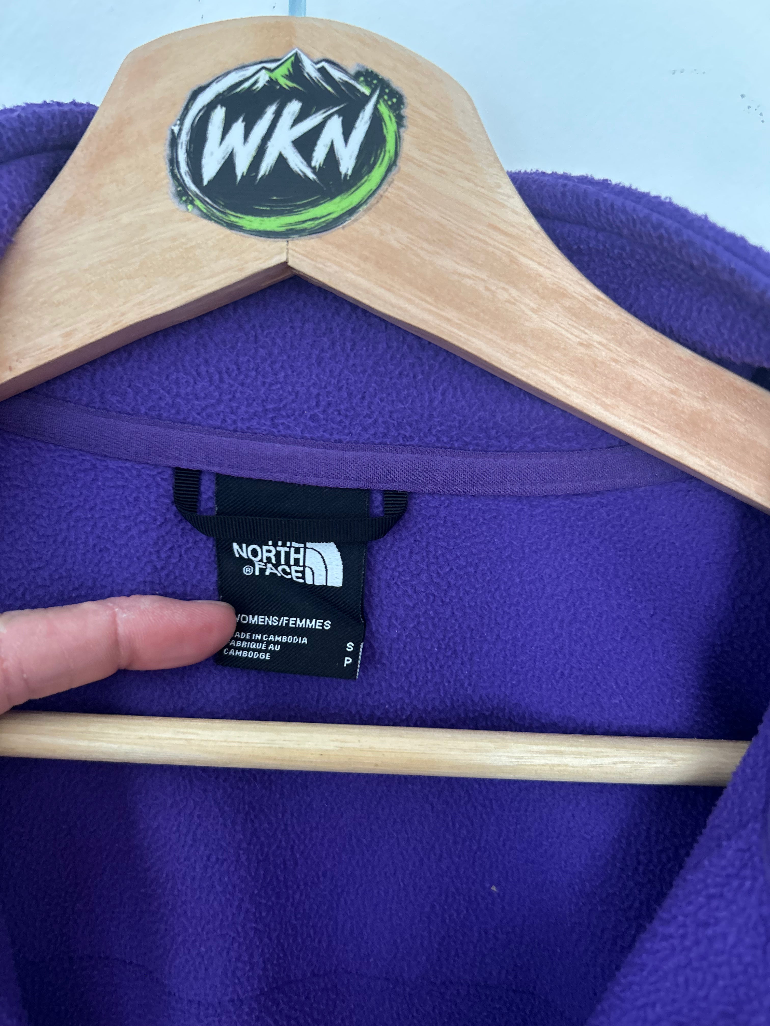 THE NORTH FACE WOMEN’S DENALI ½ ZIP FLEECE – PURPLE / BLACK – SIZE S