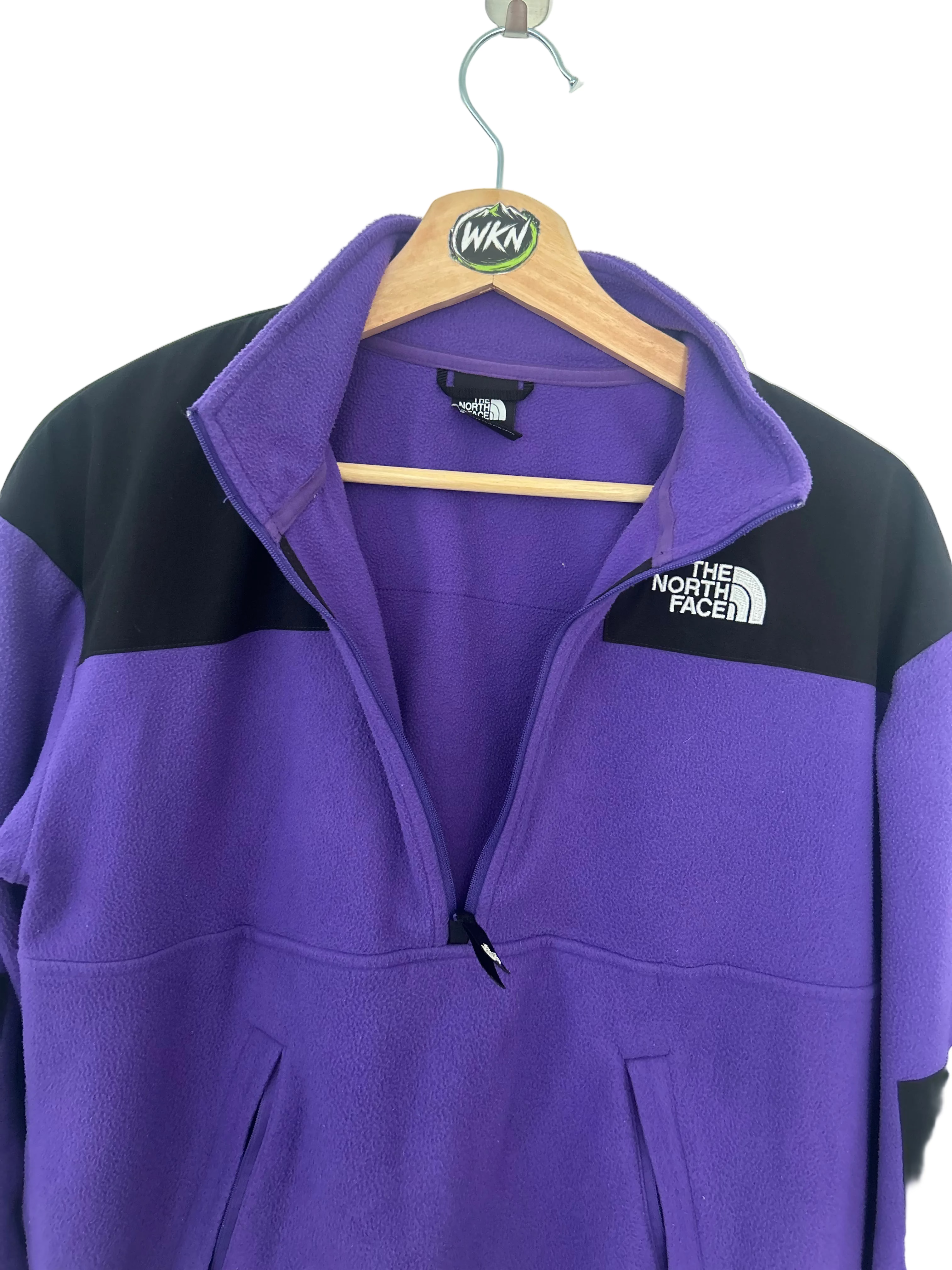 THE NORTH FACE WOMEN’S DENALI ½ ZIP FLEECE – PURPLE / BLACK – SIZE S