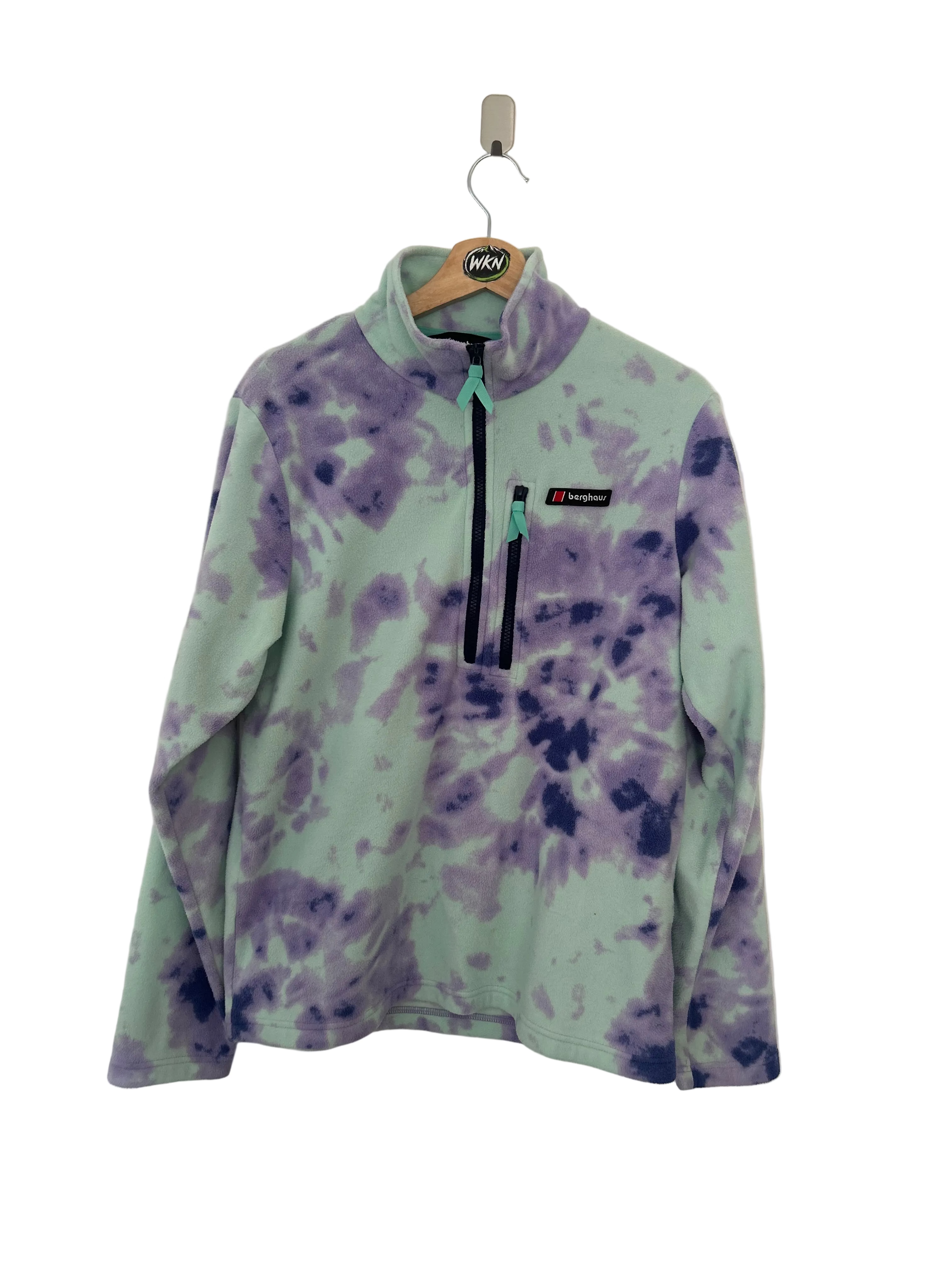 BERGHAUS TIE-DYE FLEECE – MINT / PURPLE – L-WOMENS