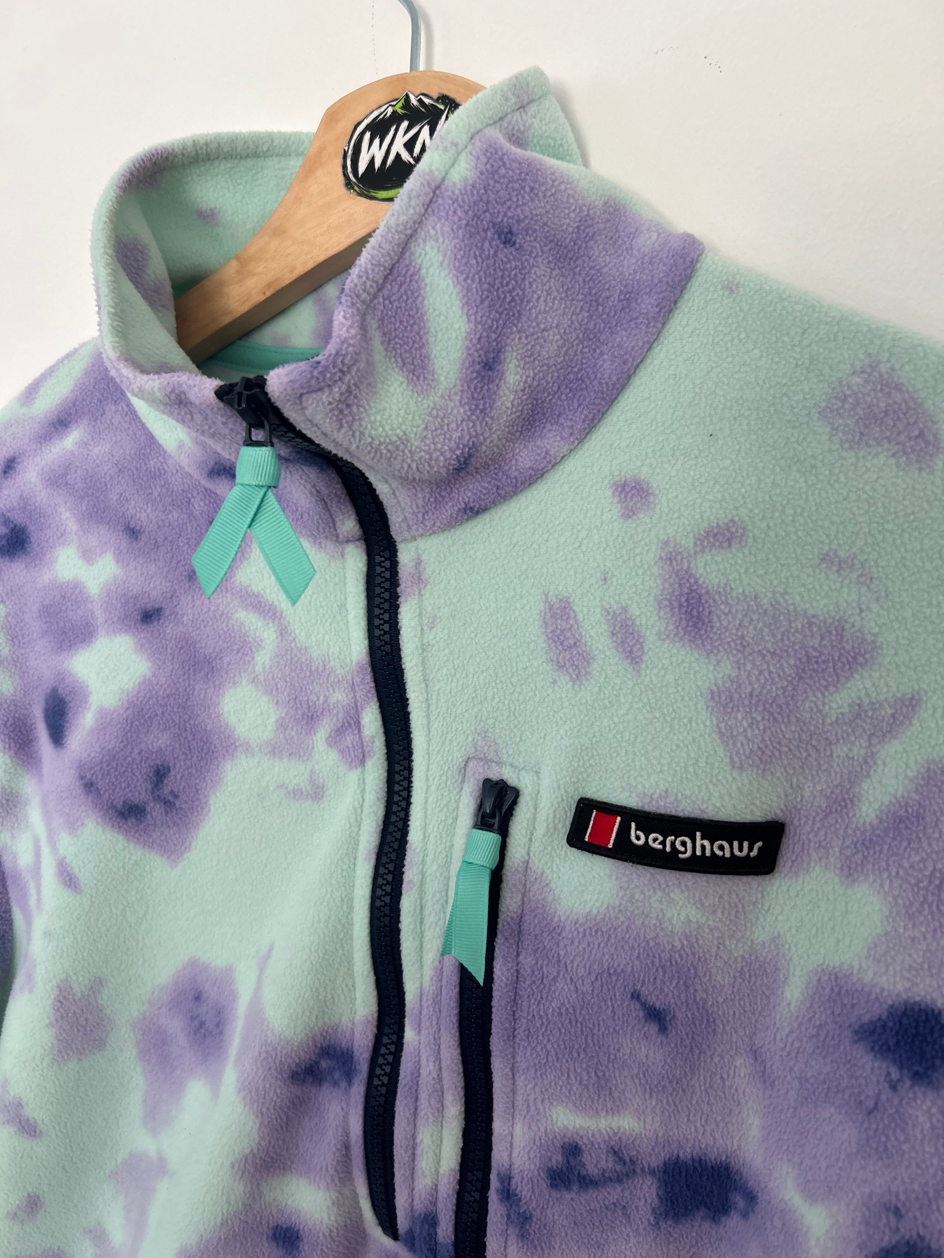 BERGHAUS TIE-DYE FLEECE – MINT / PURPLE – L-WOMENS