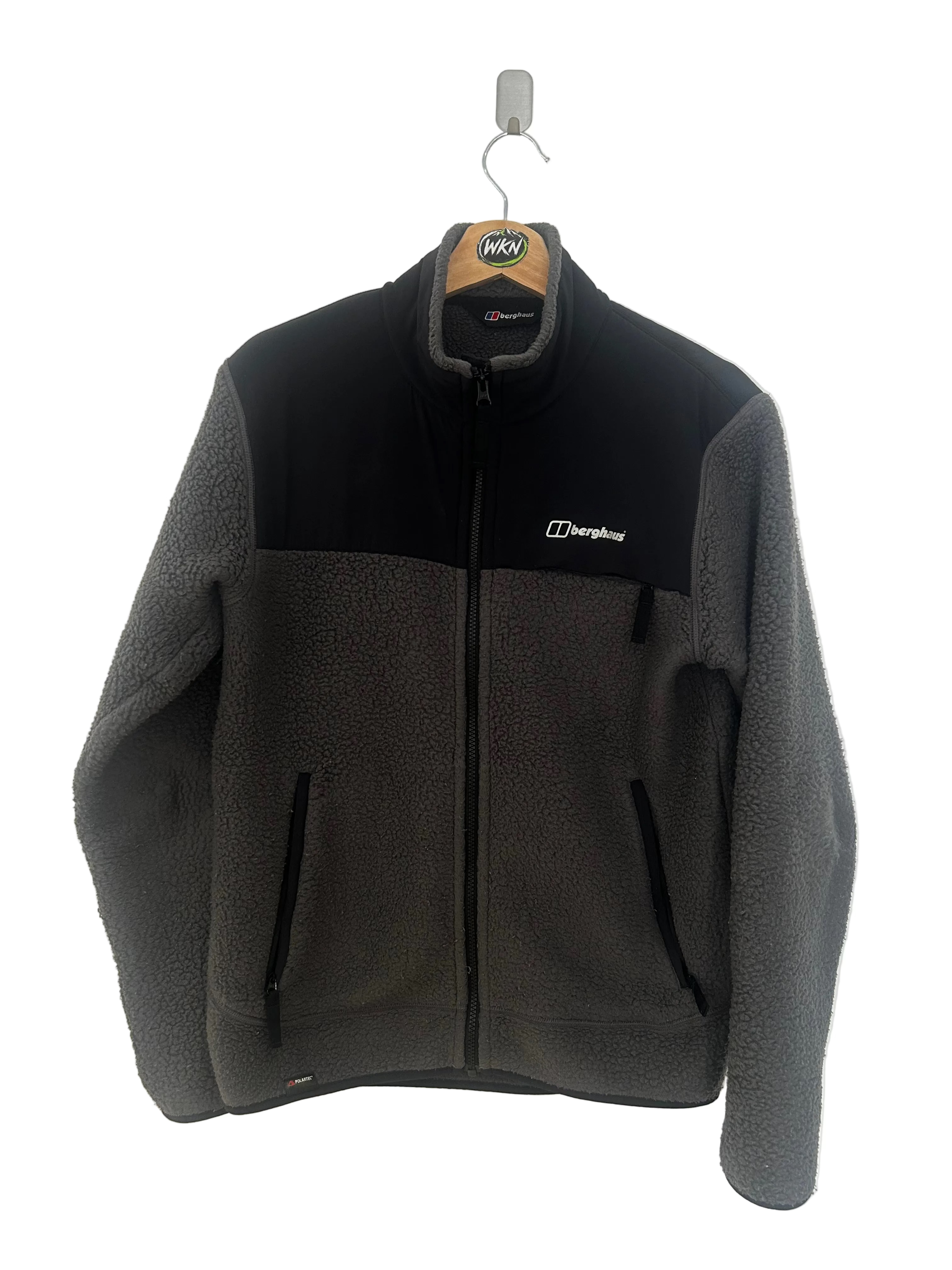 Berghaus Full-Zip Fleece Syker Jacket – Grey / Black – Small
