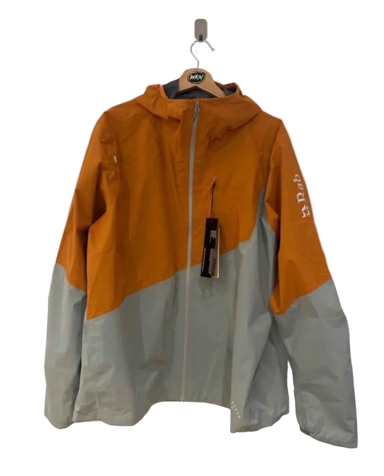 Rab Downpour Trail Lite Waterproof Jacket – Orange / Grey – XXL