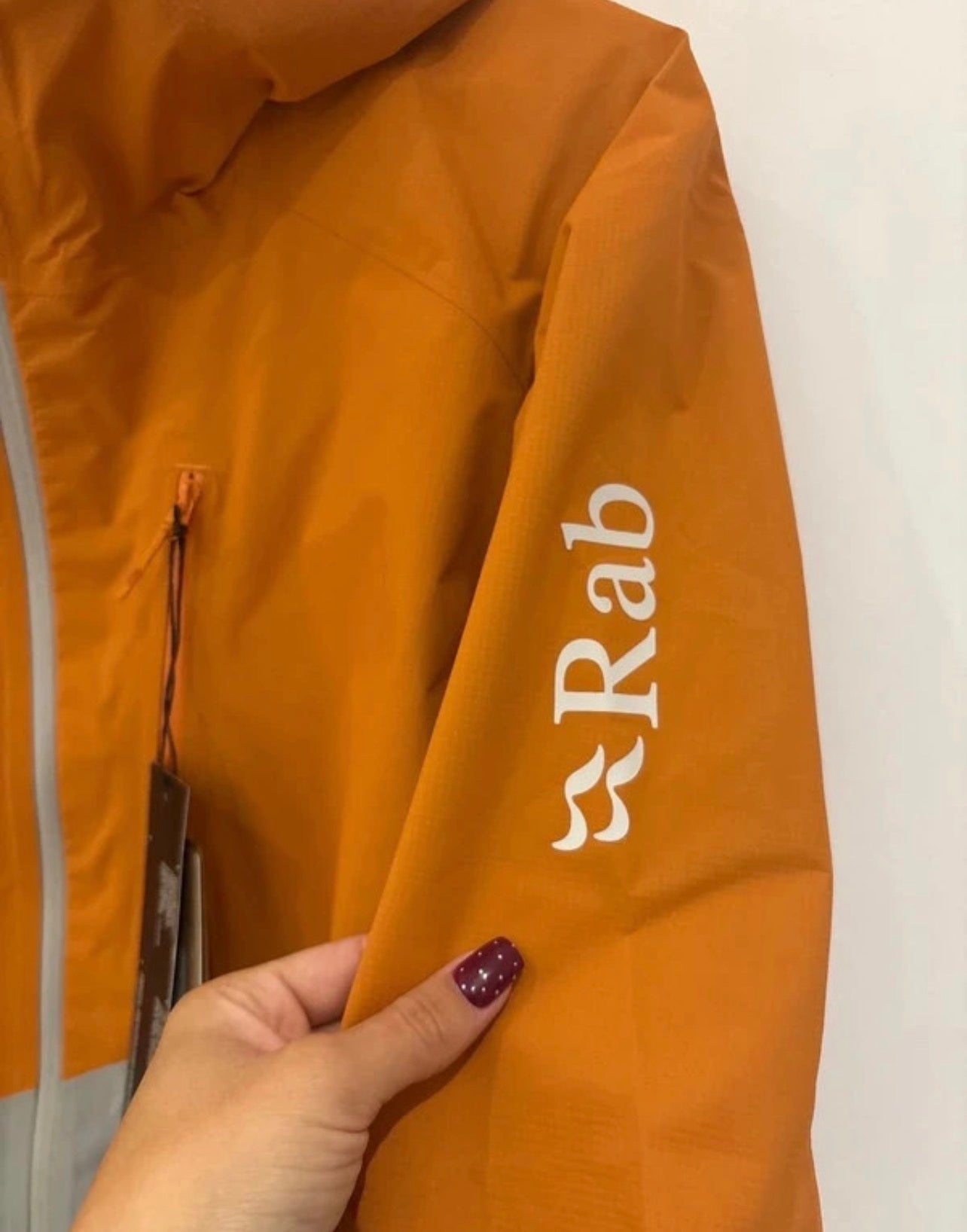 Rab Downpour Trail Lite Waterproof Jacket – Orange / Grey – XXL