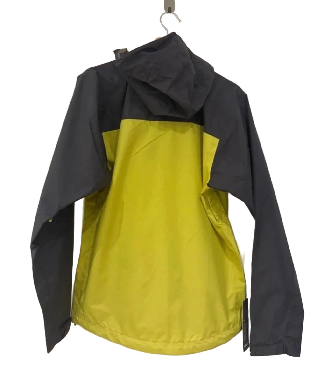 Rab Downpour Eco Waterproof Jacket – Grey / Lime Green – Size Medium