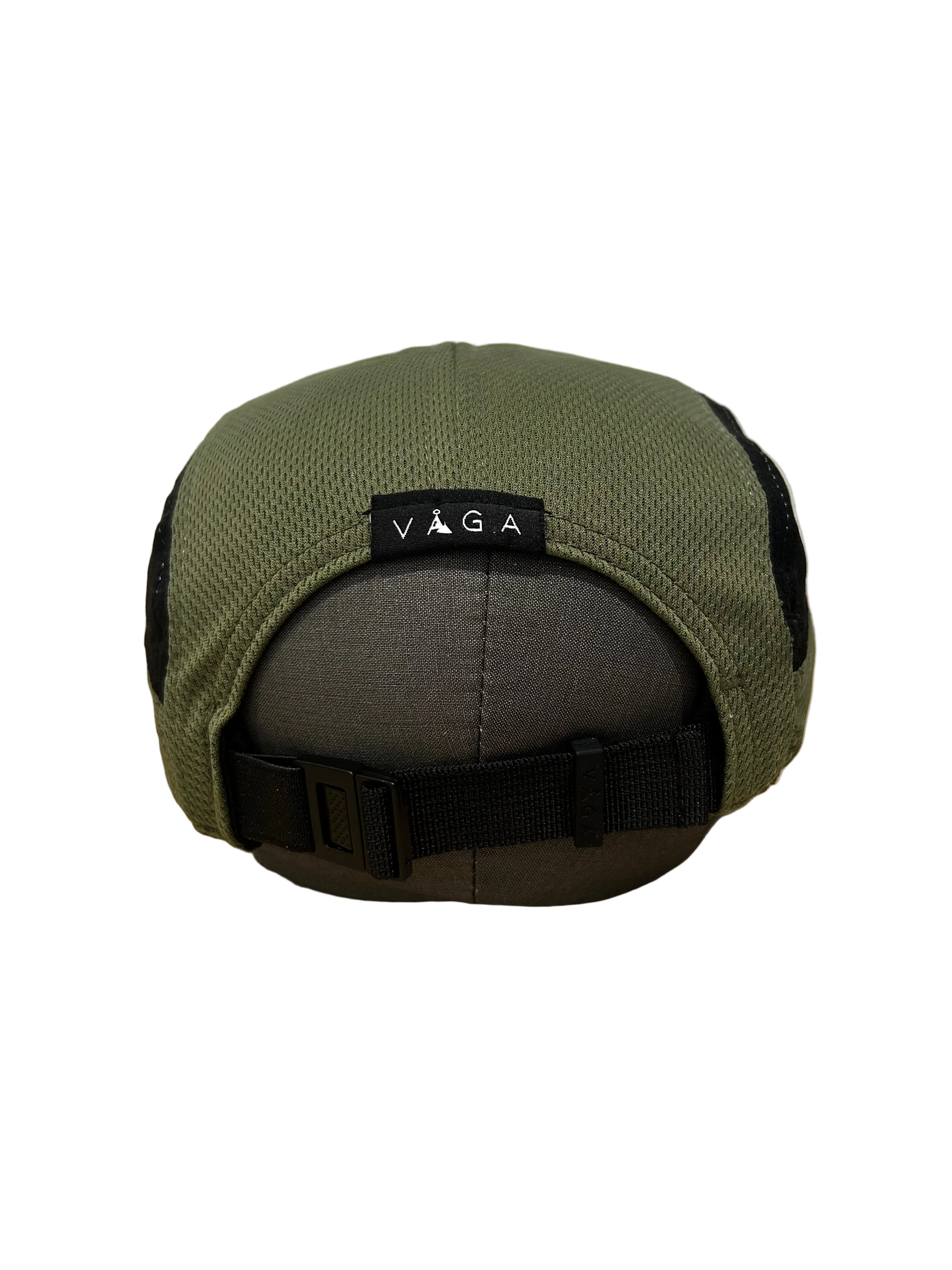 VAGA Lightweight Trail Running Cap – Khaki Green / Black