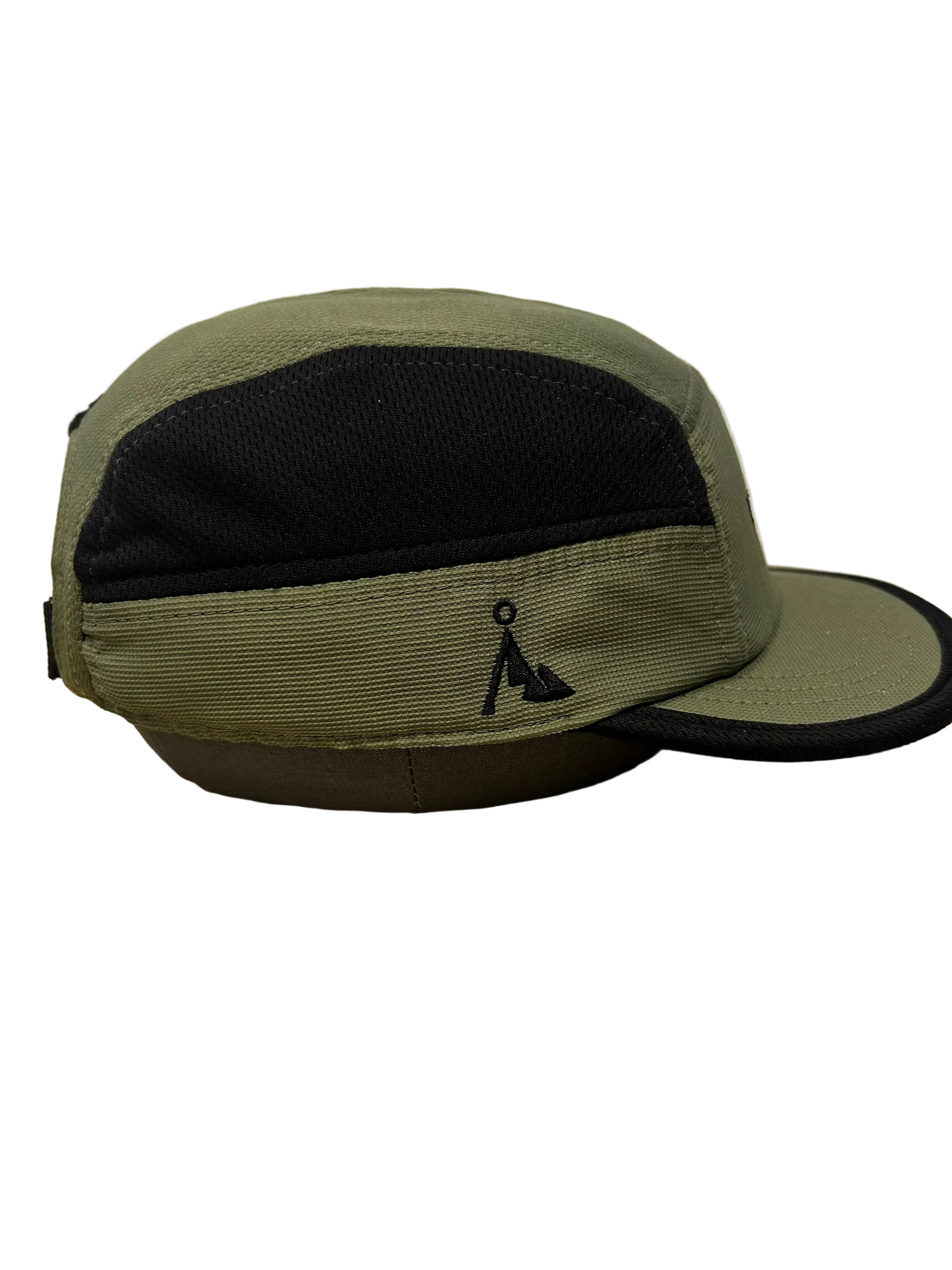 VAGA Lightweight Trail Running Cap – Khaki Green / Black