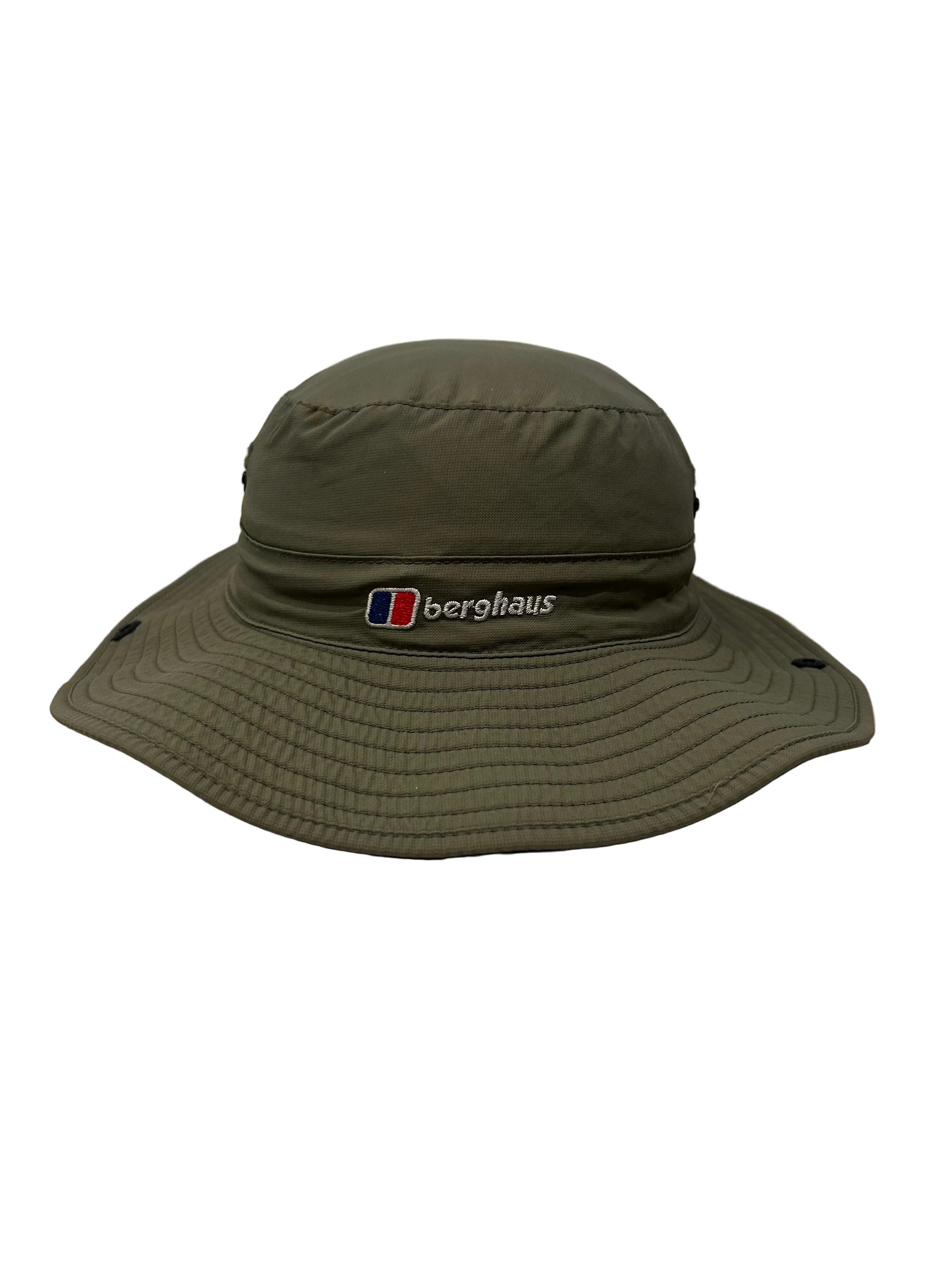 Berghaus Outdoor Wide Brim Bucket Hat – Khaki Green – S/M