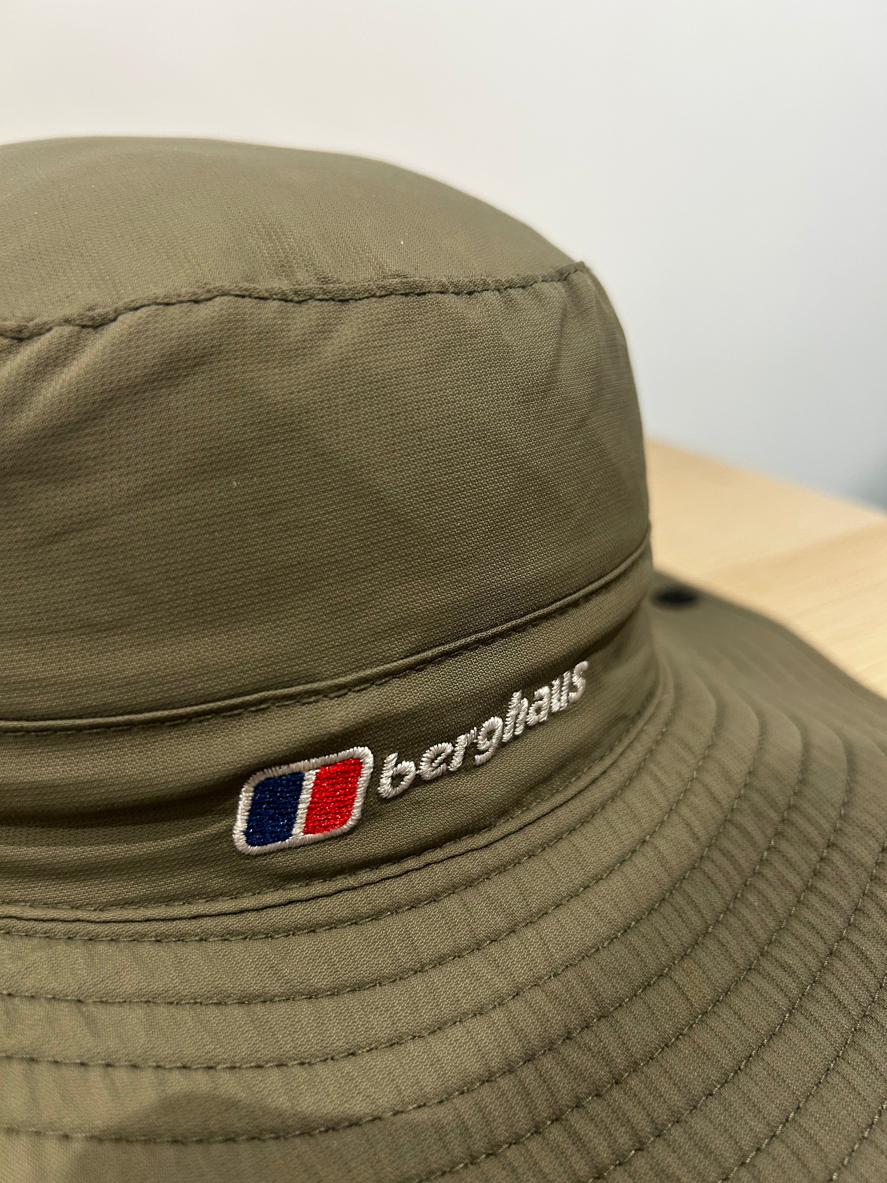 Berghaus Outdoor Wide Brim Bucket Hat – Khaki Green – S/M