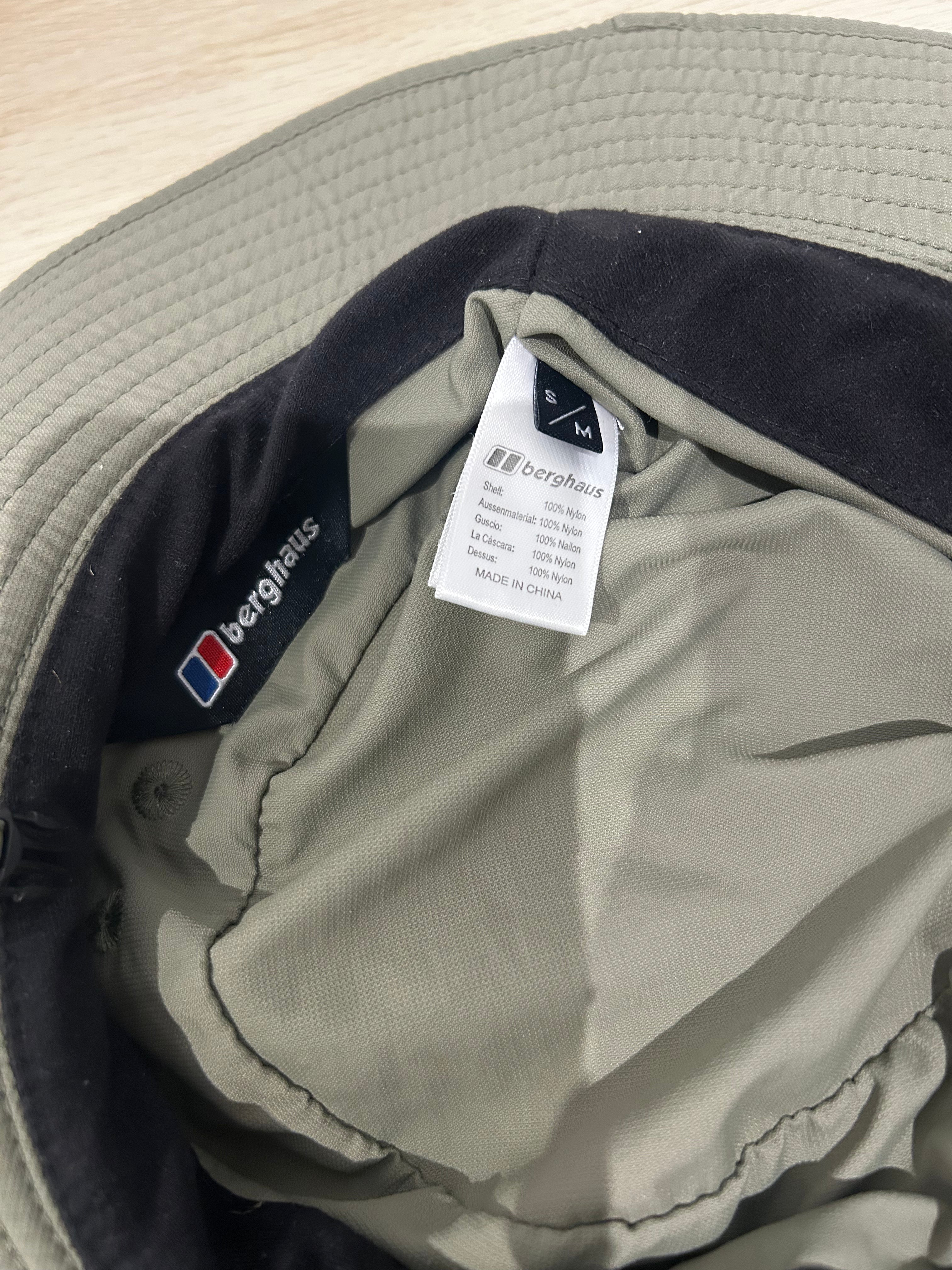Berghaus Outdoor Wide Brim Bucket Hat – Khaki Green – S/M