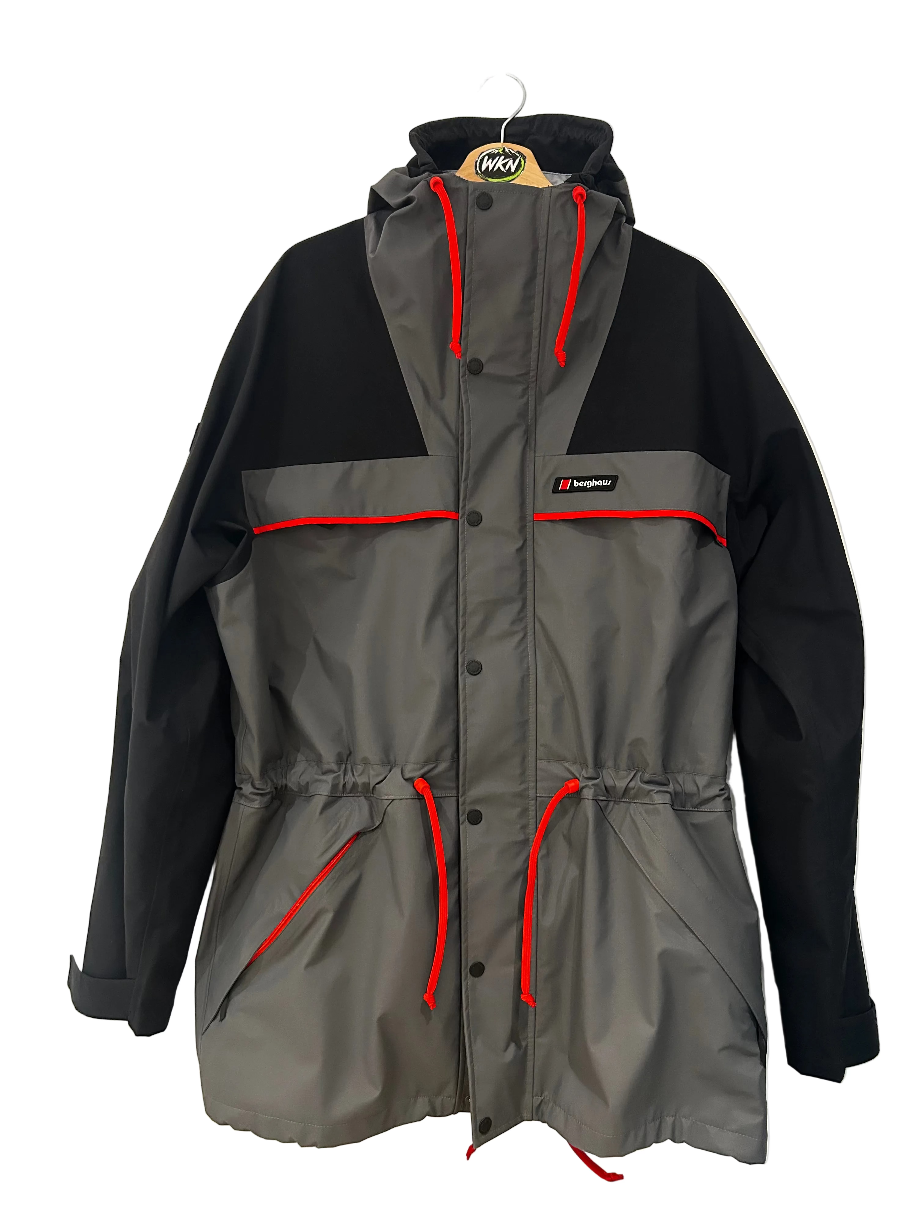 Berghaus Tempest 89 Waterproof Jacket – Grey / Black / Red – XL