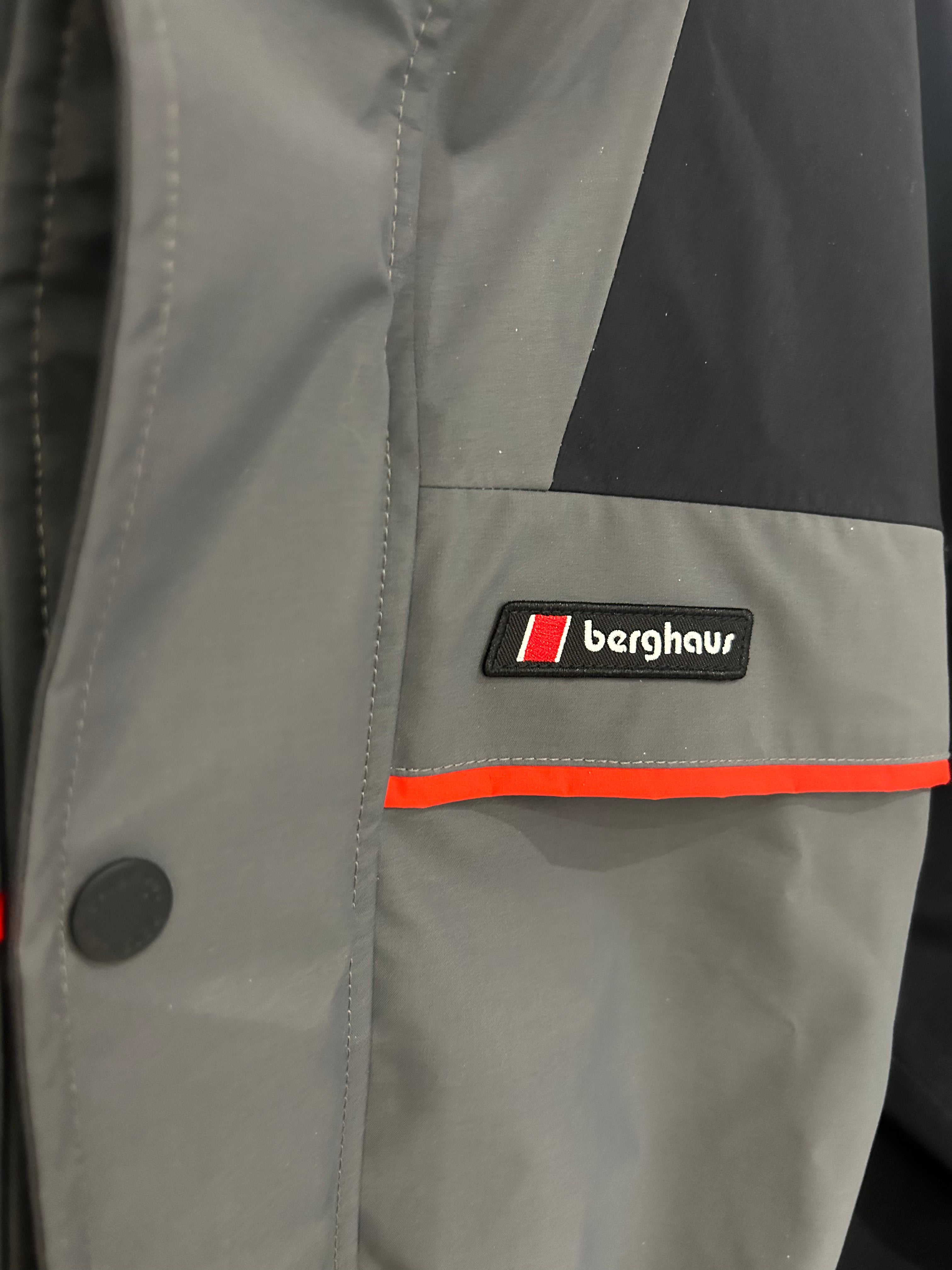Berghaus Tempest 89 Waterproof Jacket – Grey / Black / Red – XL