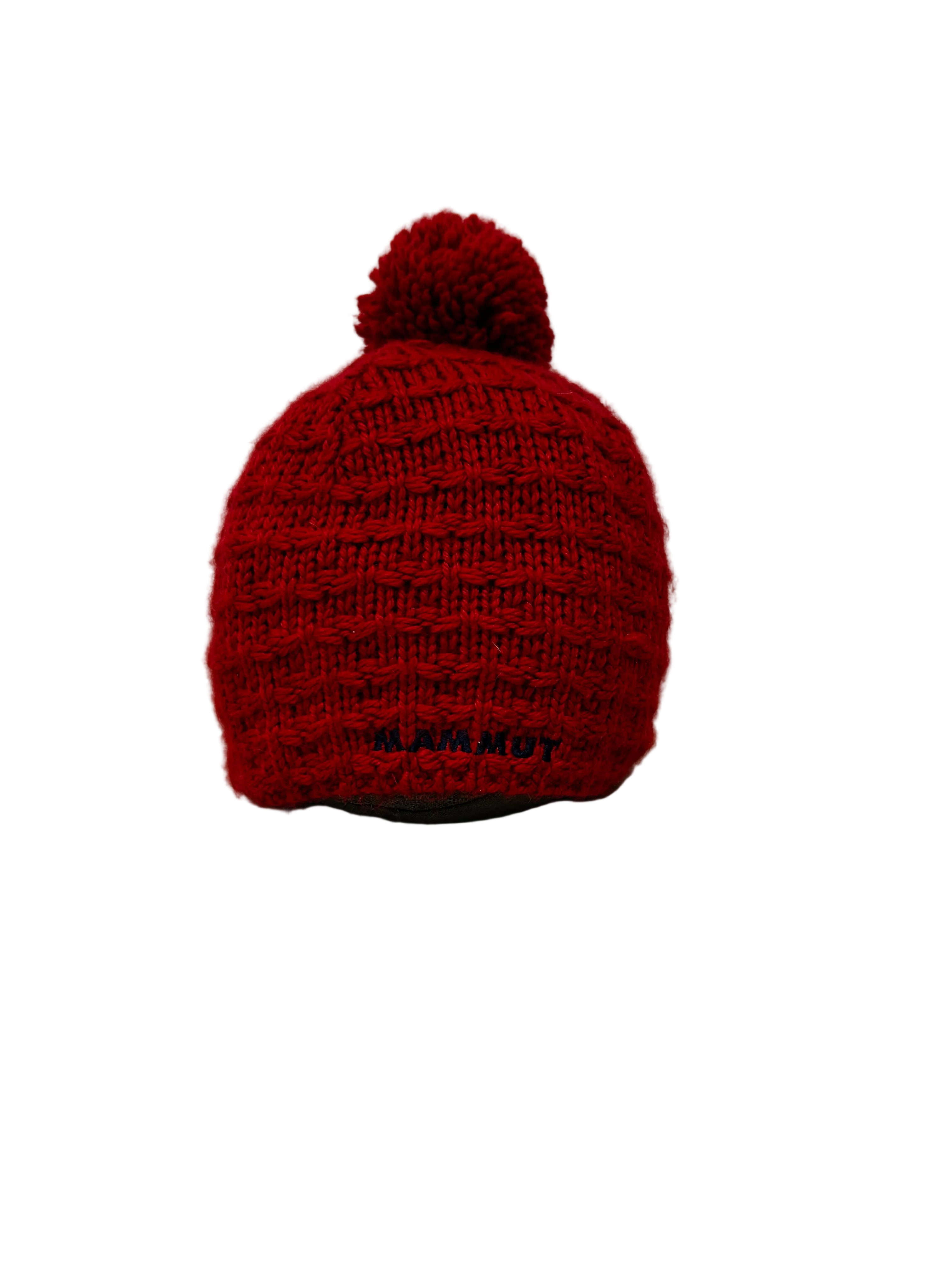 Mammut Knitted Bobble Beanie – Red