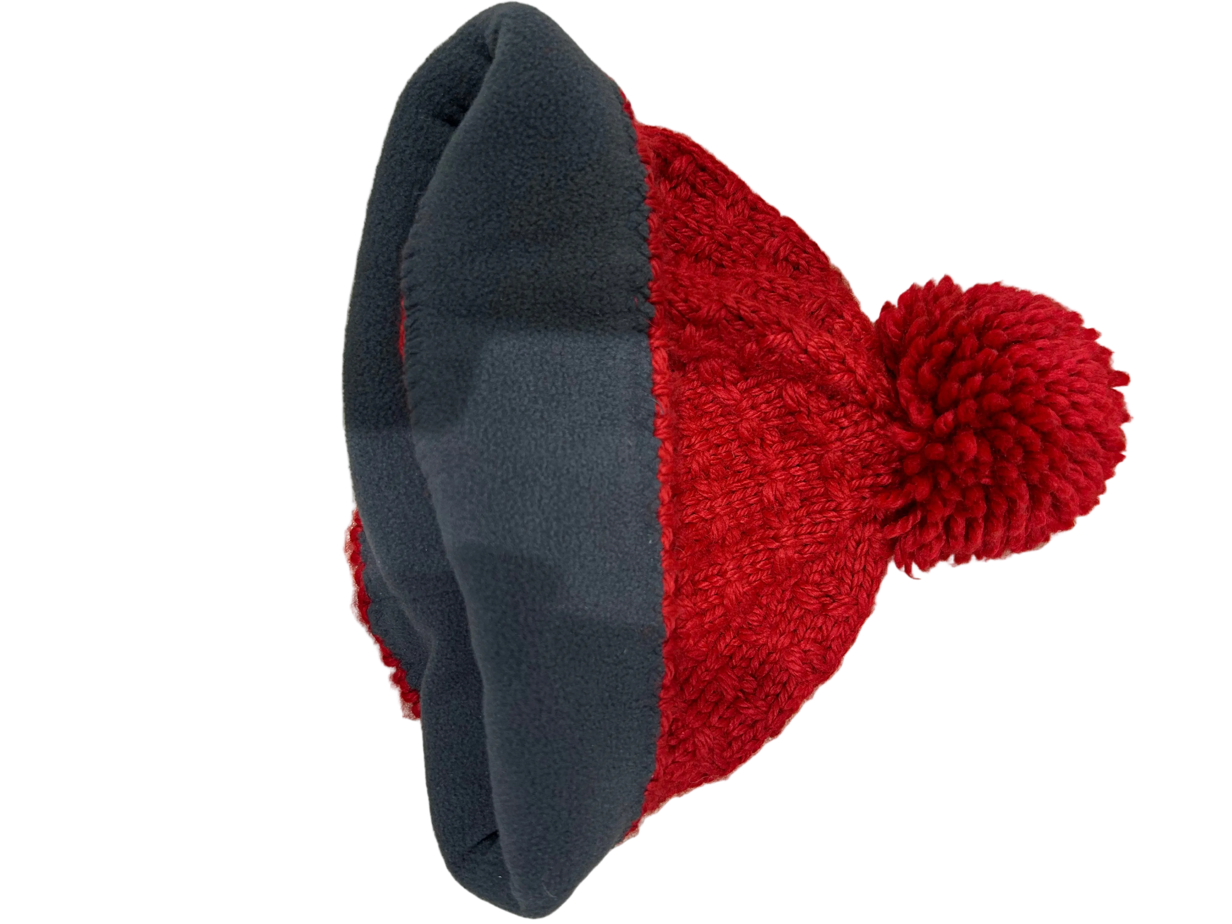 Mammut Knitted Bobble Beanie – Red