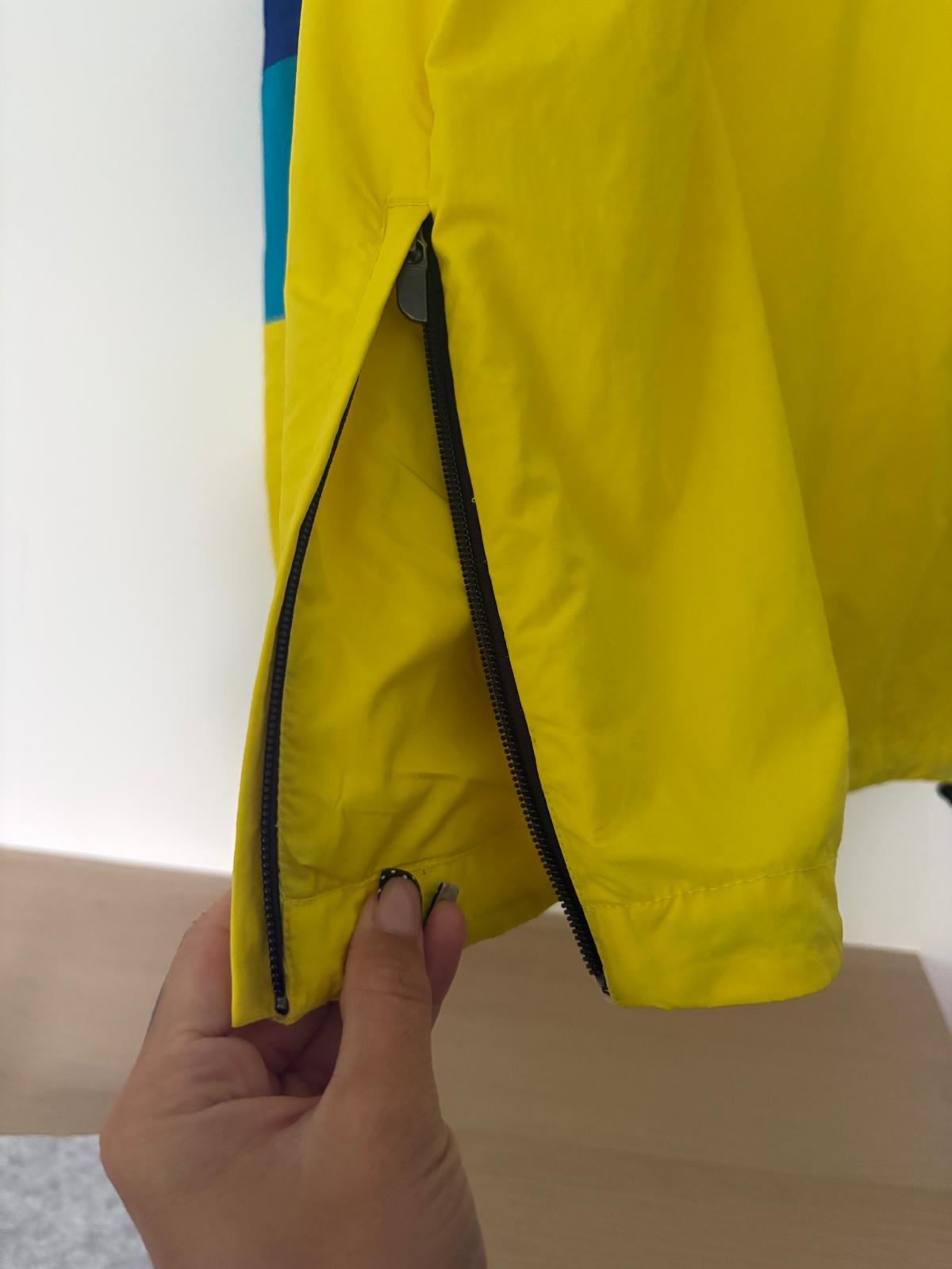 The North Face Extreme WindWall Anorak Jacket – Yellow / Blue – Men’s Medium/womens small