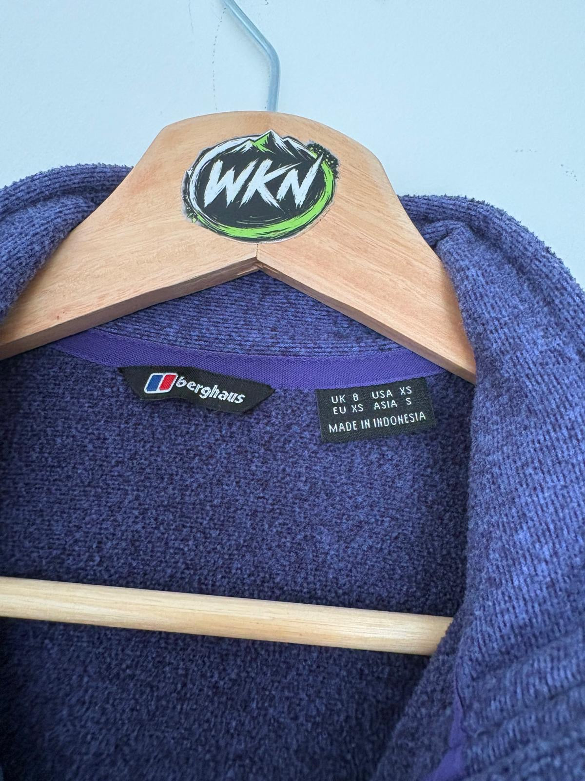 BERGHAUS 1/4 ZIP FLEECE — SIZE SMALLO