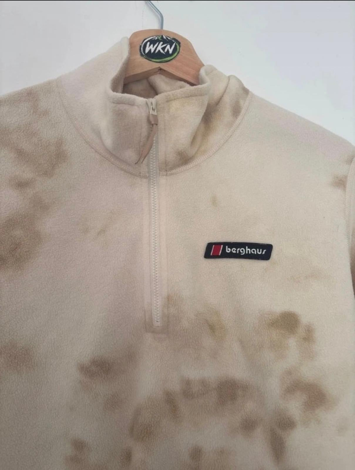 Berghaus Trango 1/4 Zip Fleece – Cream/Tan Tie Dye – XL