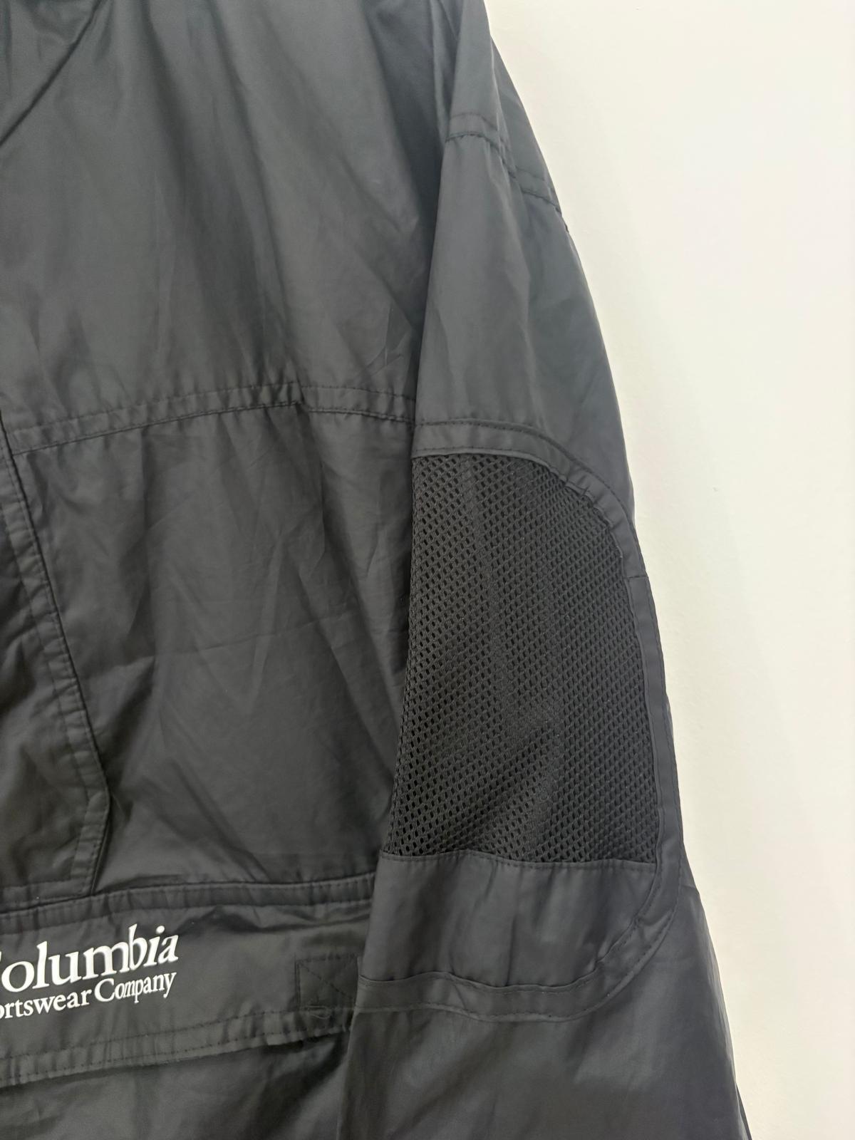 Columbia Sportswear Company Hooded Windbreaker – Black – Large
