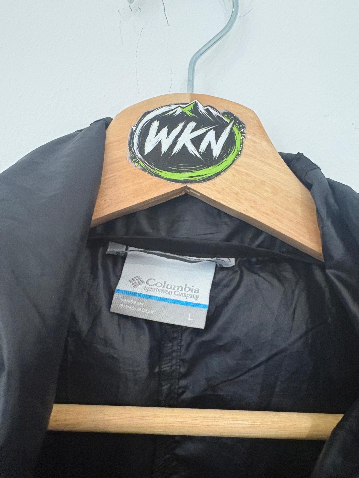 Columbia Sportswear Company Hooded Windbreaker – Black – Large