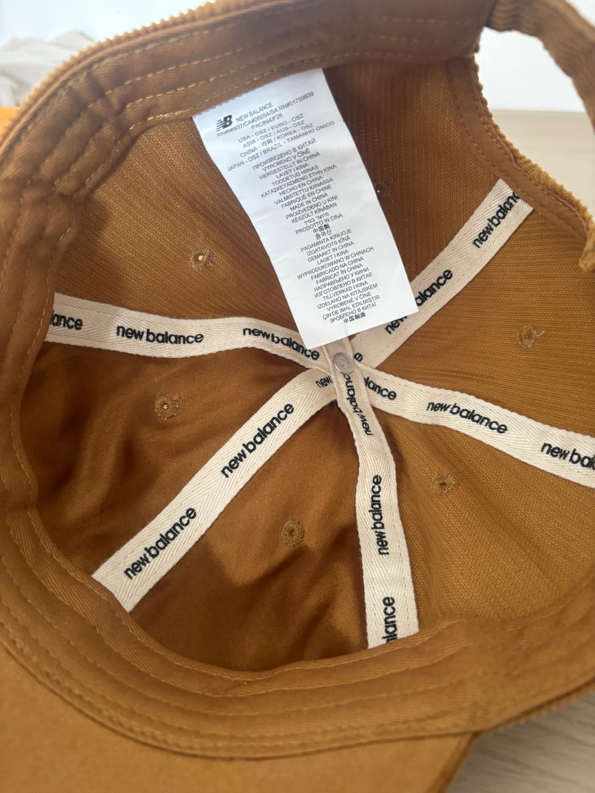NEW BALANCE CORDUROY CAP — BNWT