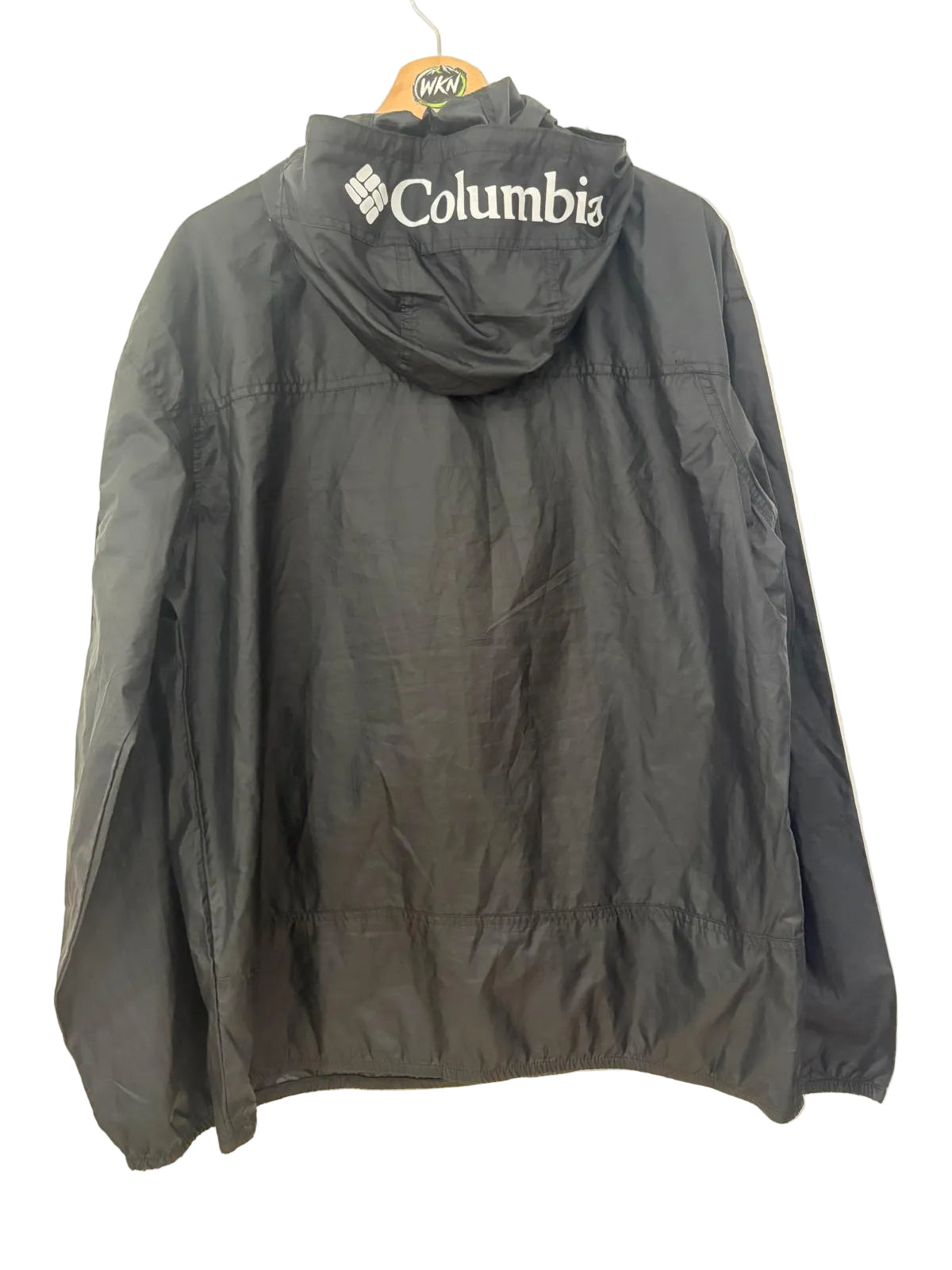 Columbia Sportswear Company Hooded Windbreaker – Black – Large
