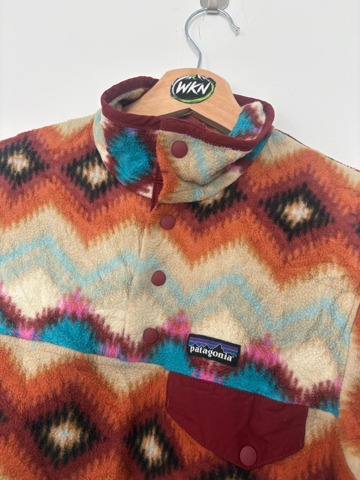 Patagonia Synchilla Snap-T Fleece – Aztec Geometric Print – XS-size 8 -small 10