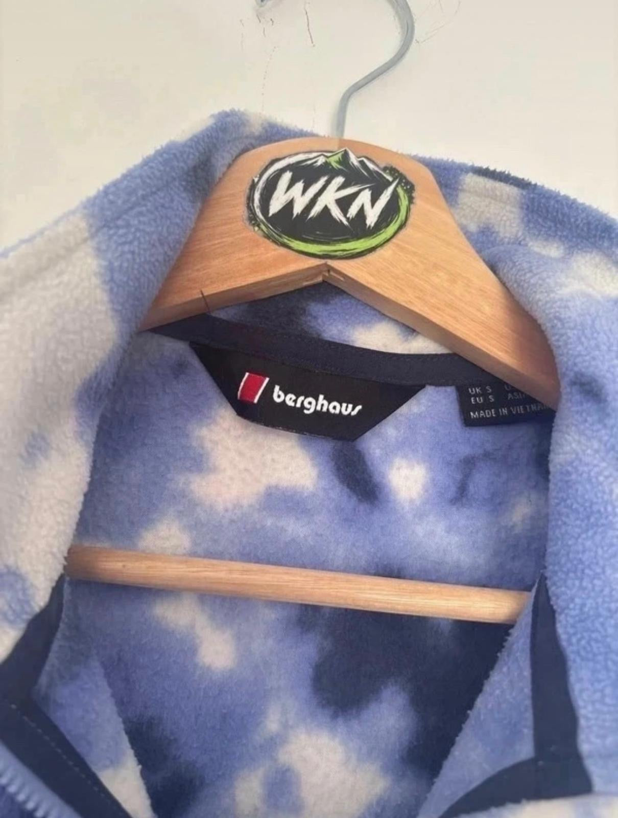 Berghaus Trango 1/4 Zip Fleece – Blue White Tie Dye – Small